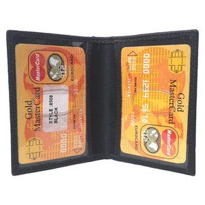 Genuine Cowhide Leather Mini Card Wallet #8508